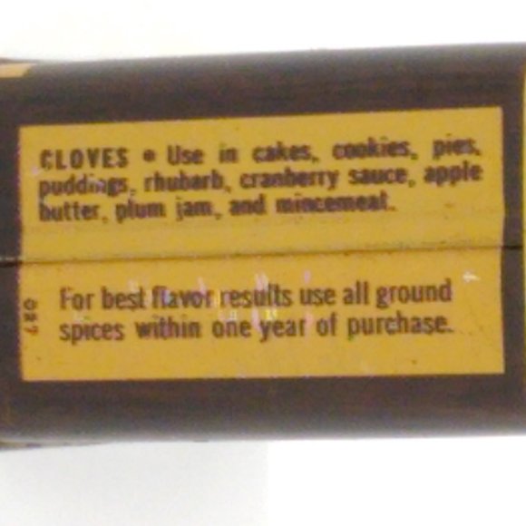 Crown Colony Cloves Ground Spice Tin Safeway Stores 1975 Kitchen Decor Vintage - Picture 3 of 6
